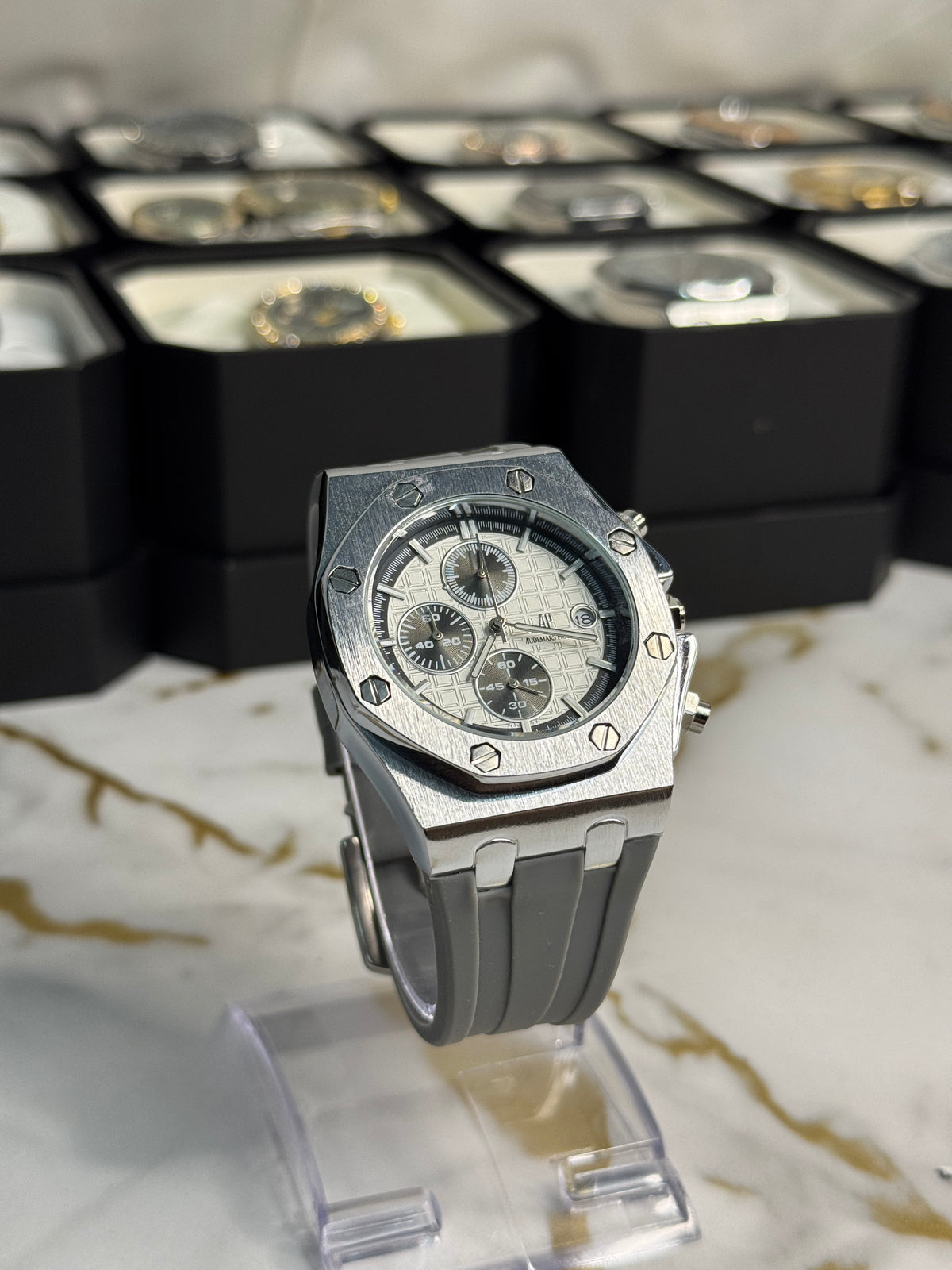 AP grey chronograph