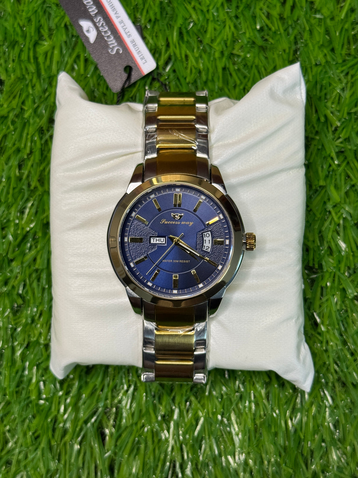 Success way gold and navy blue