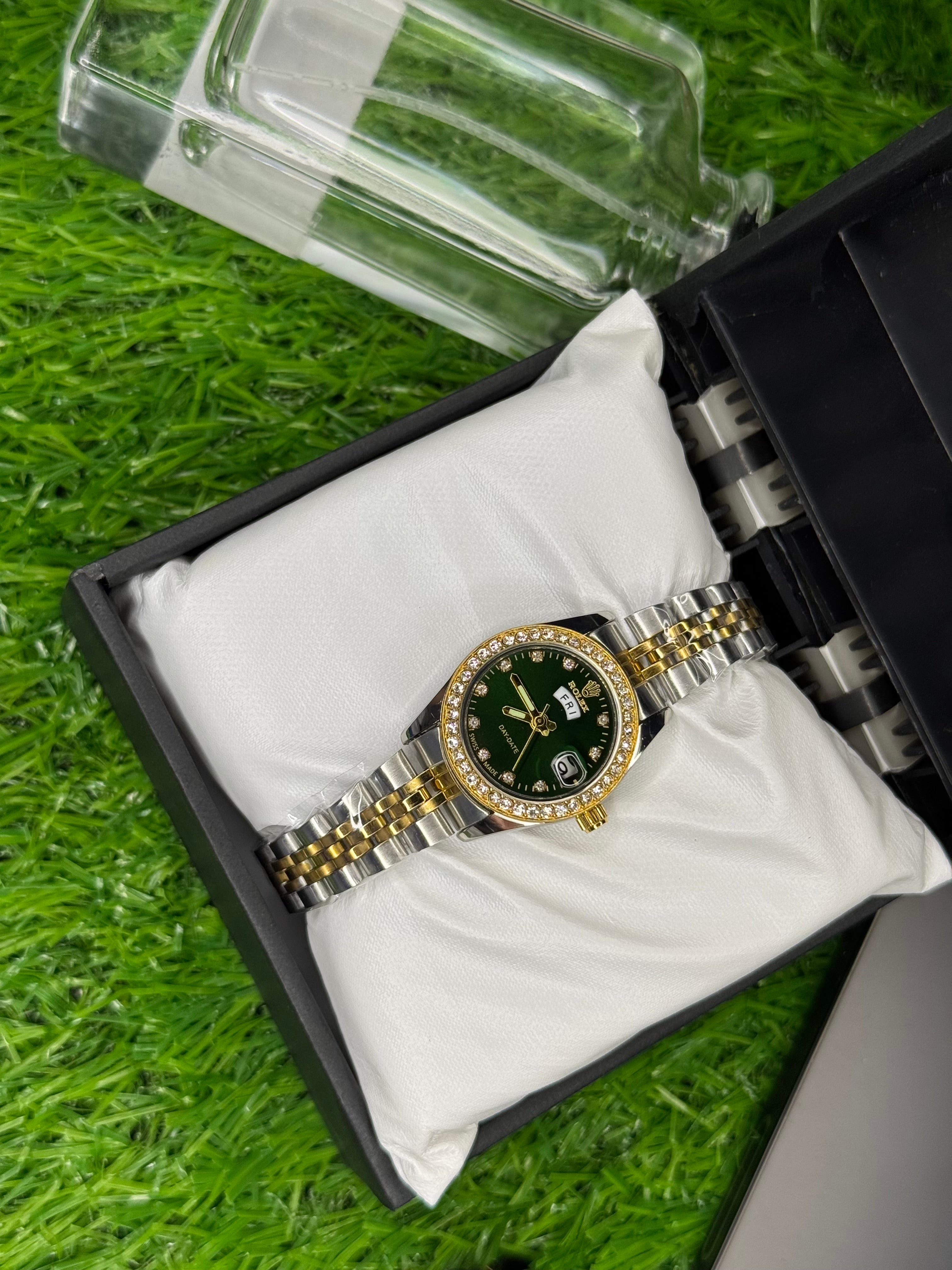 RLX green and gold iced