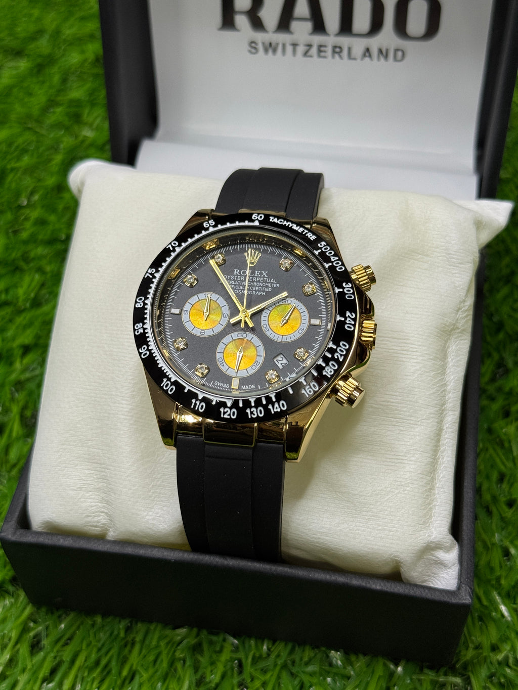 Rlx daytona gold and black