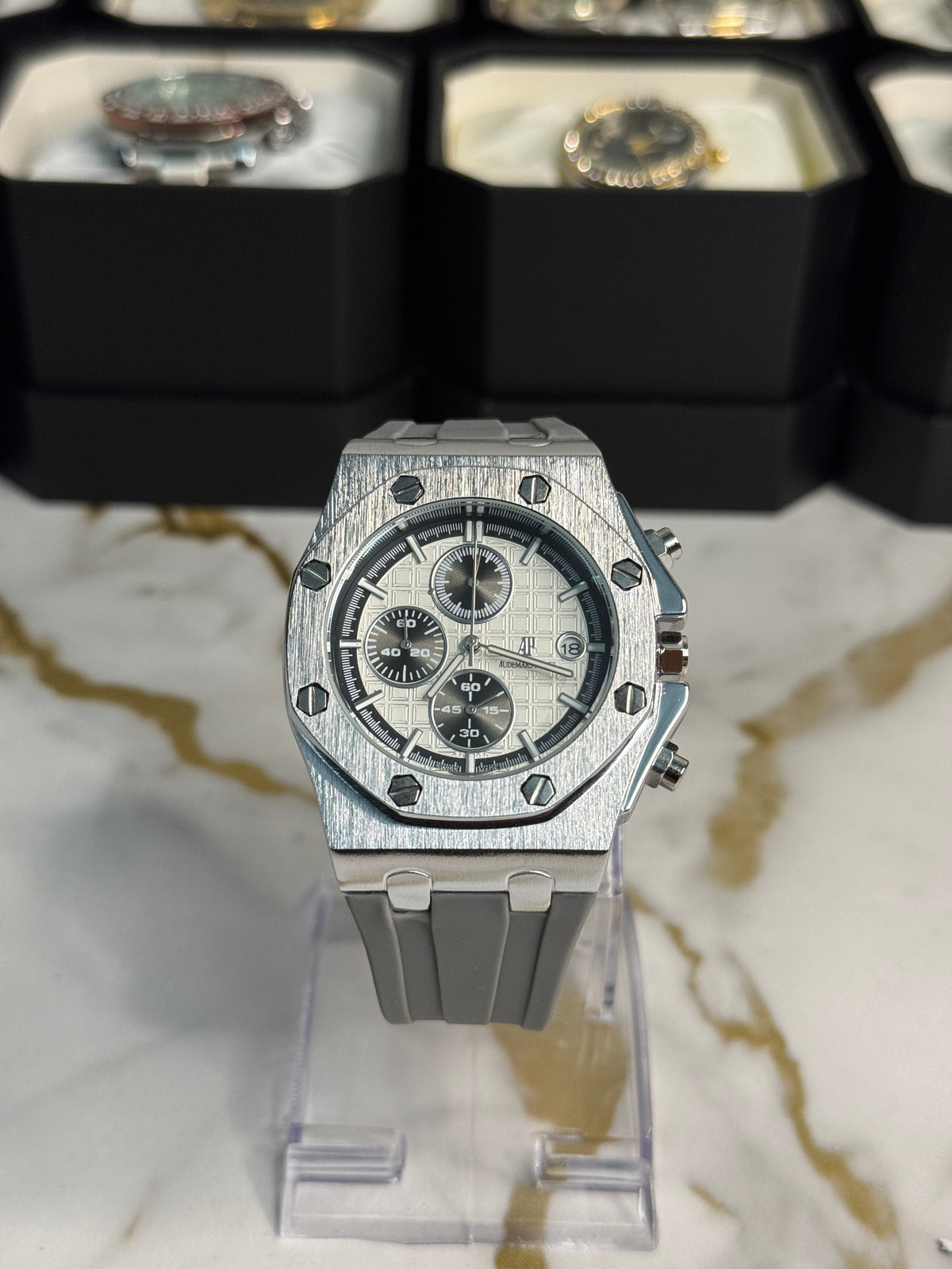 AP grey chronograph