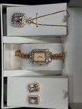 Watch with jewelry set