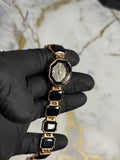 Mira Black Crystal Watch