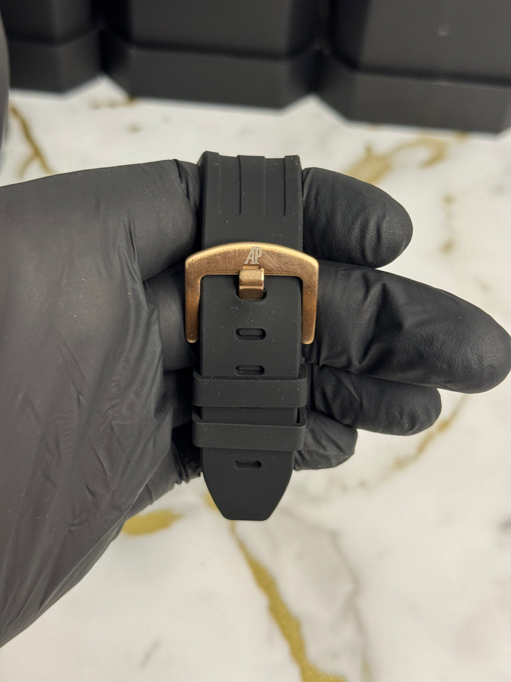 AP Gold Black Chronograph