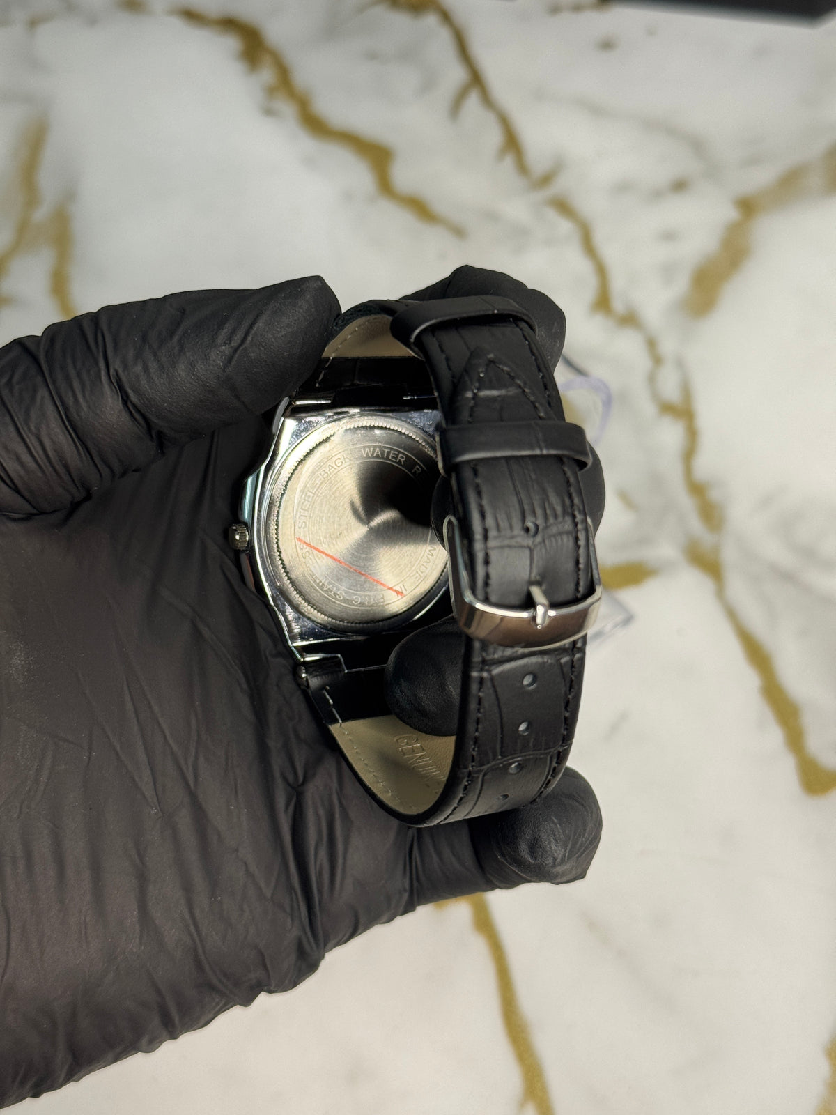 Patek Slim Silver Black