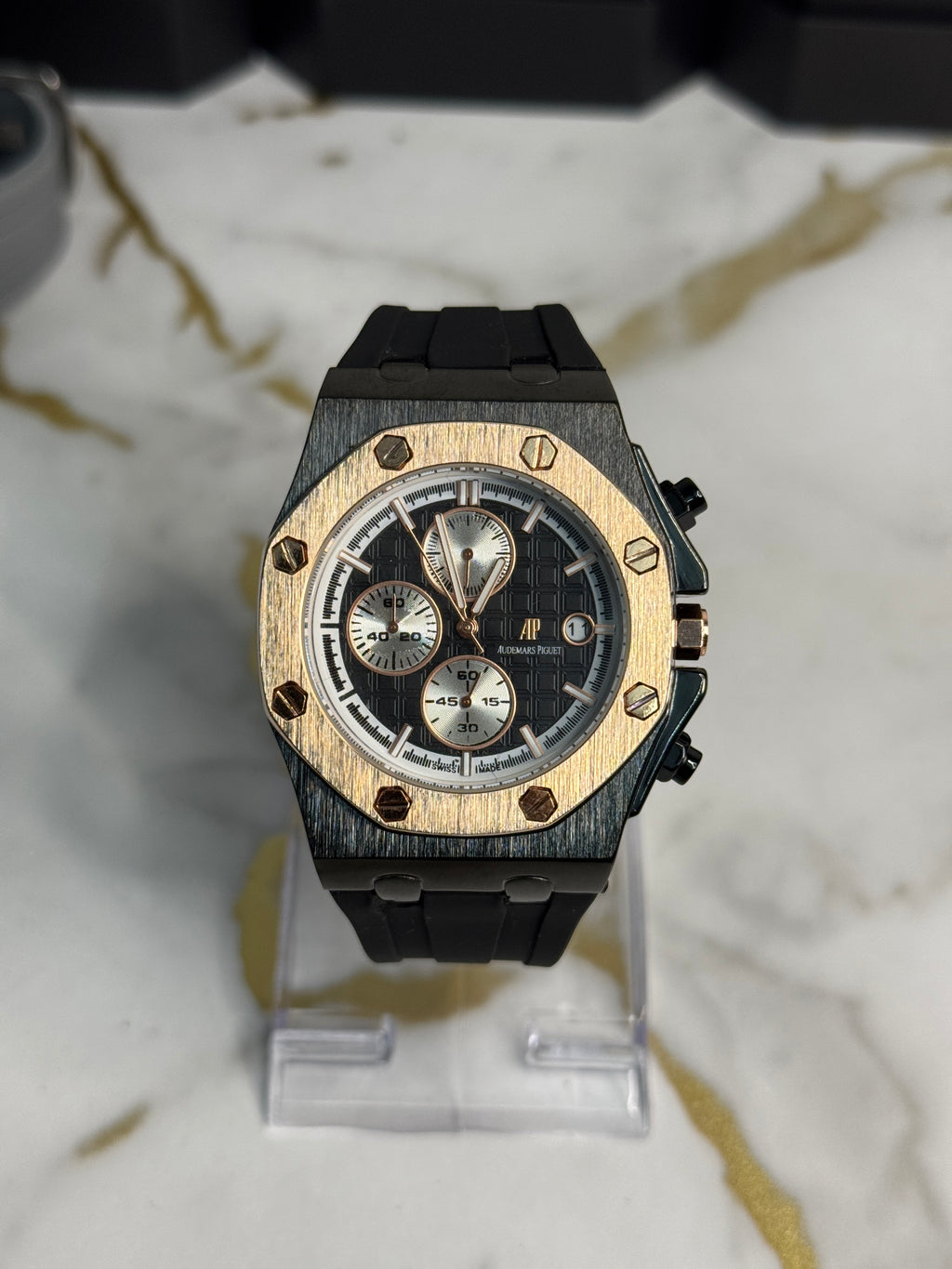 AP Gold Black Chronograph